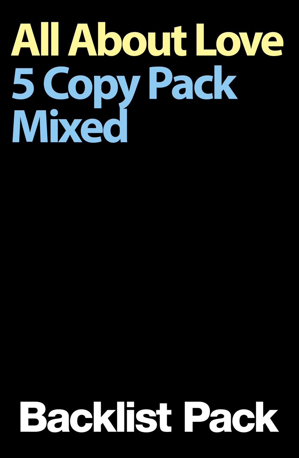 All About Love 5 Copy Mixed Pack