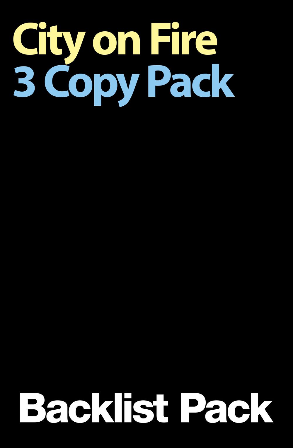 City On Fire 3 Copy Pack