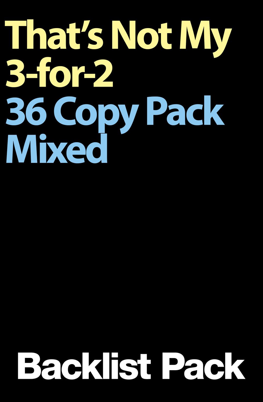 That's Not My 3-for-2 36 Copy Pack