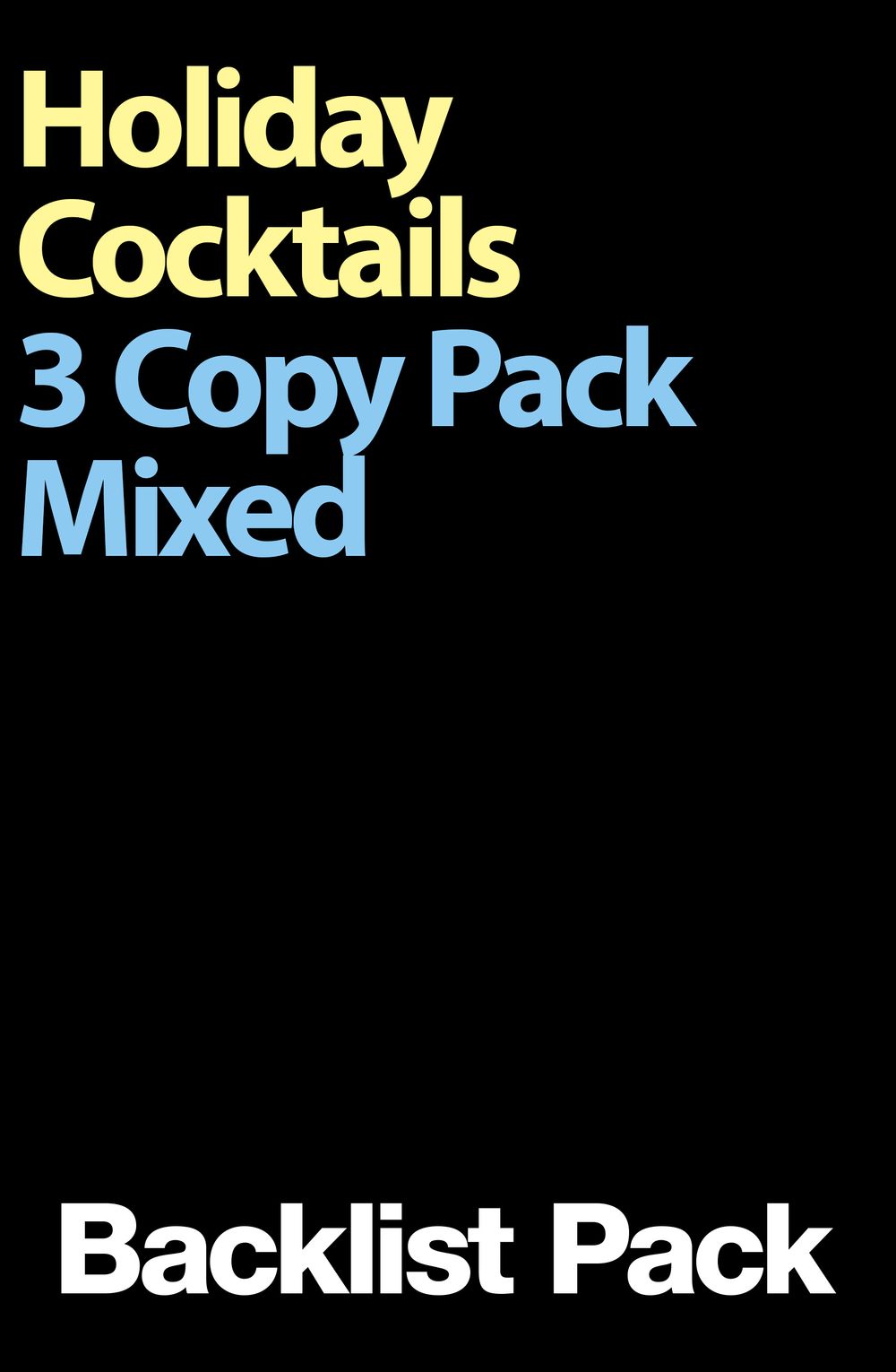 Holiday Cocktails 3 Copy Mixed Pack
