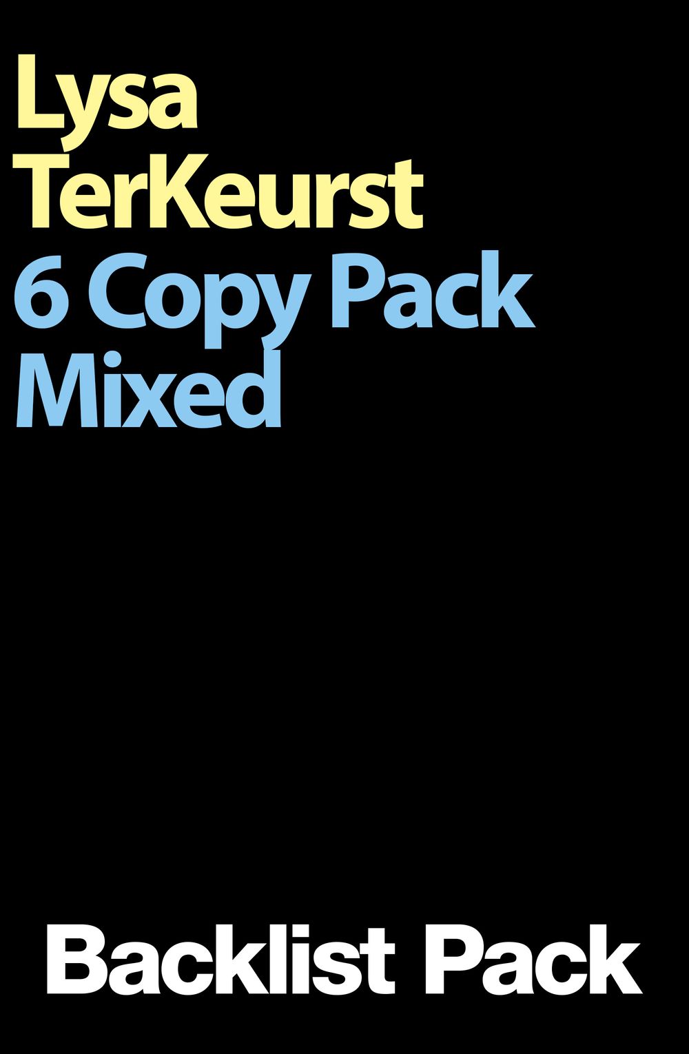Lysa TerKeurst 6 Copy Mixed Pack