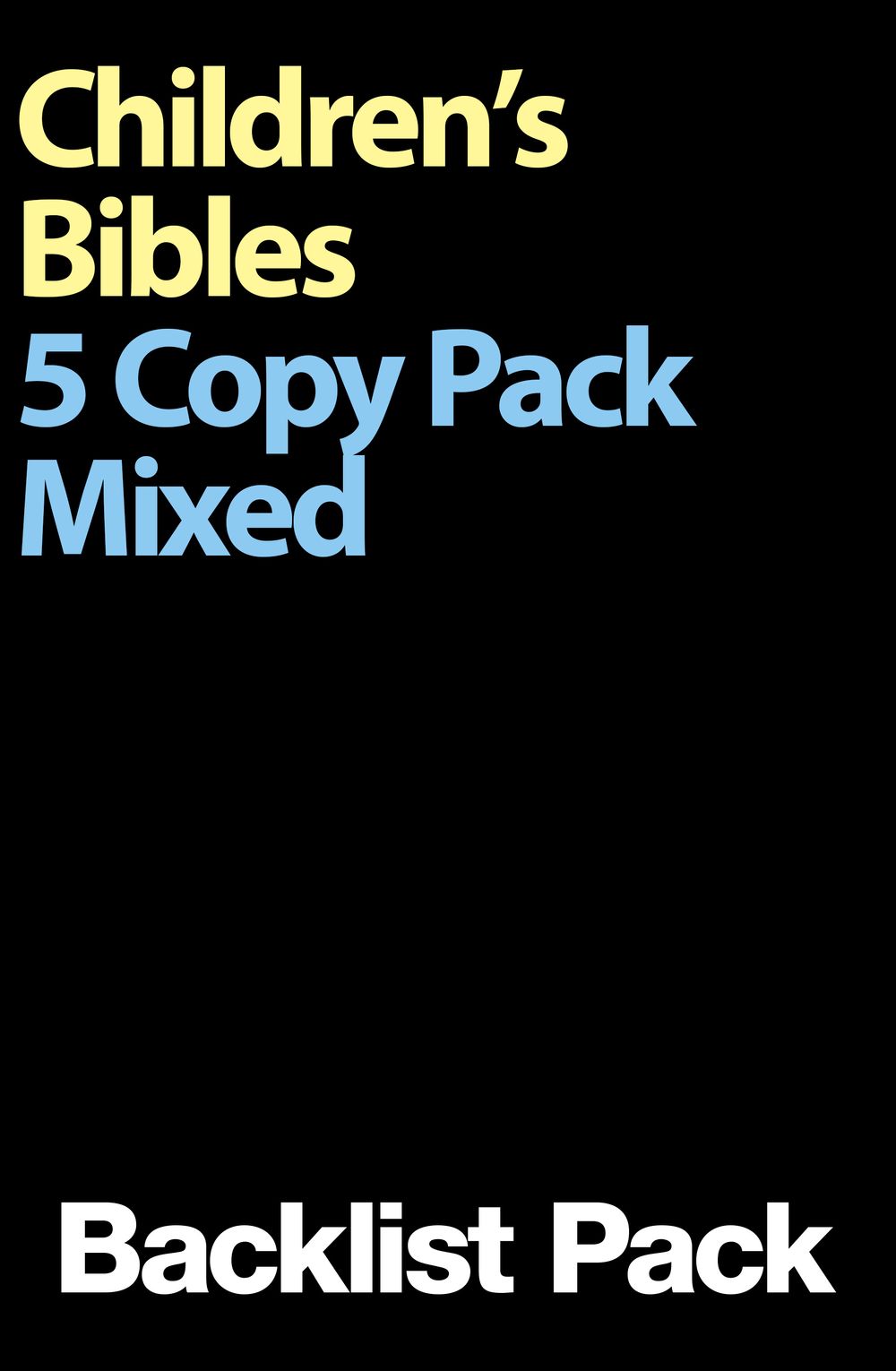 Children's Bibles 5 Copy Mixed Pack