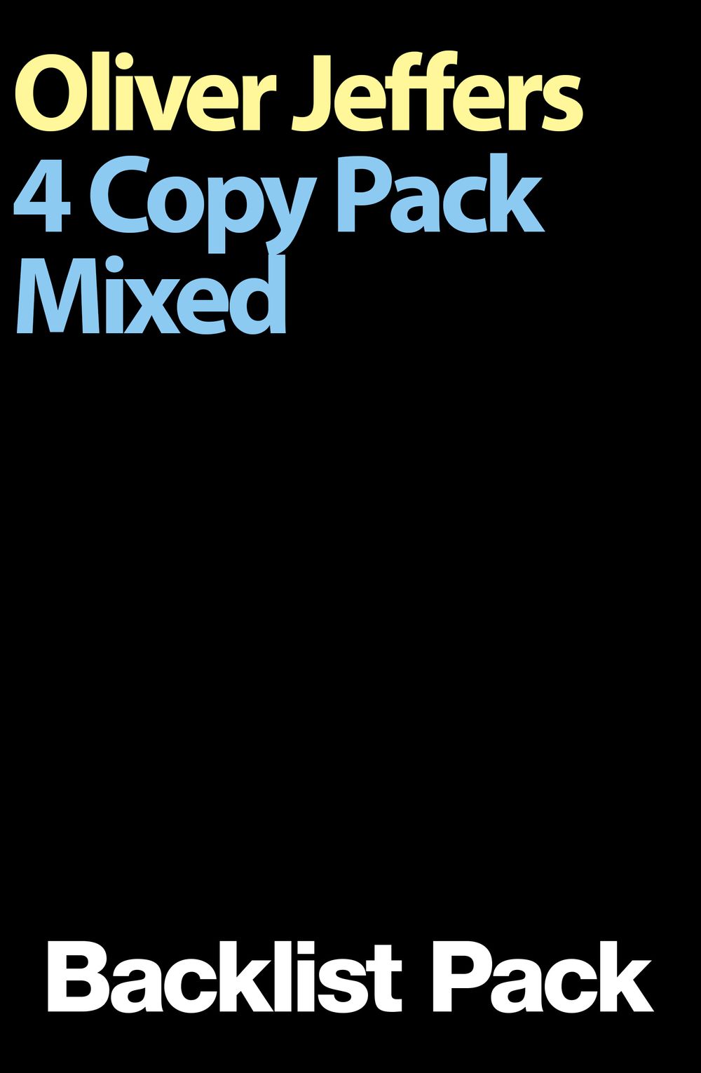 Oliver Jeffers 4 Copy Mixed Pack