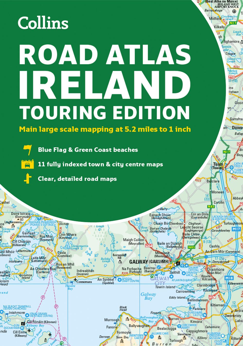 Collins Road Atlas - Road Atlas Ireland: Touring Edition A4 Paperback