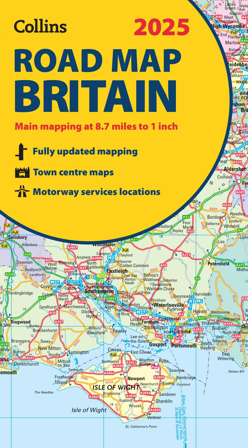 Collins Road Atlas - 2025 Collins Road Map Of Britain: Folded Road Map