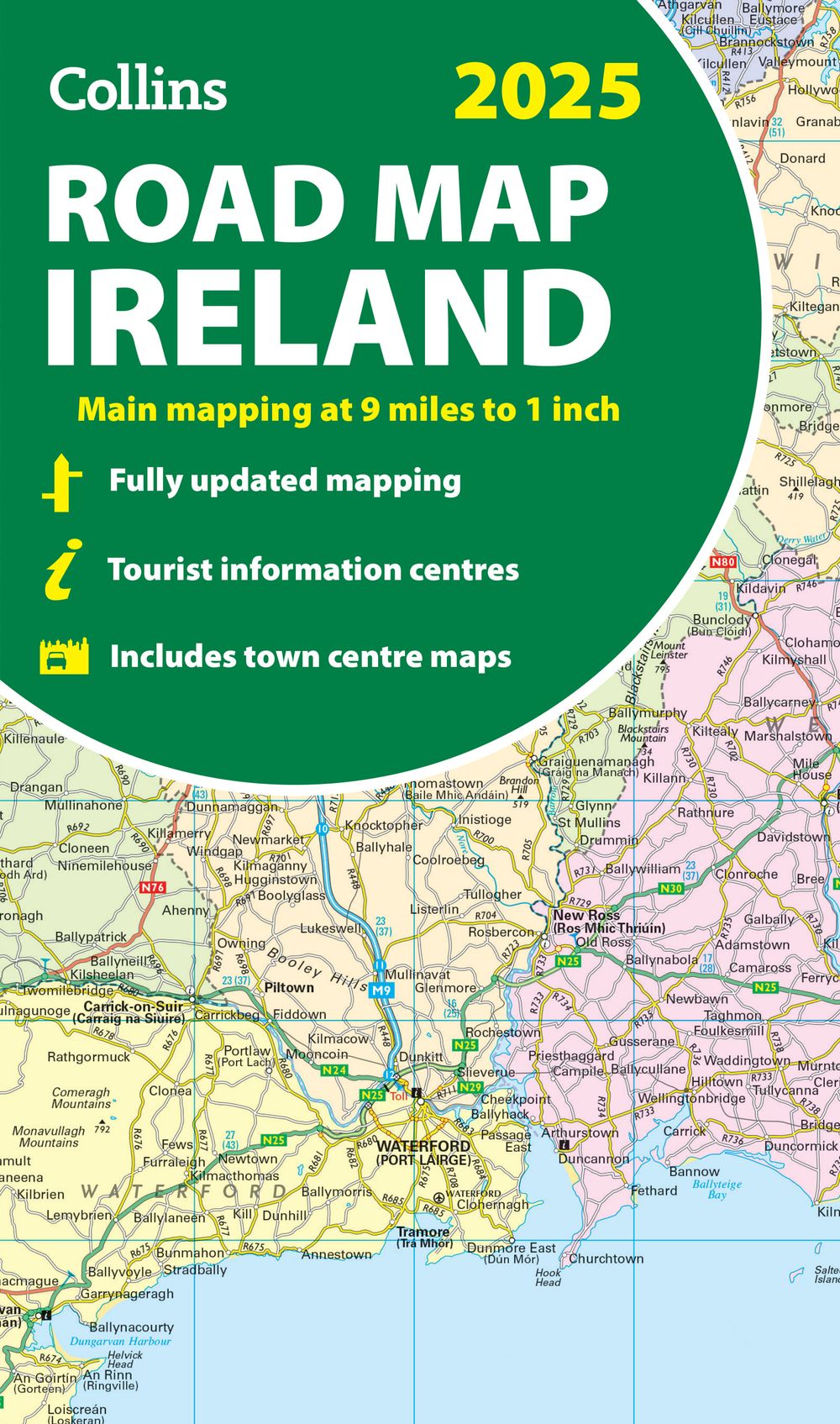Collins Road Atlas - 2025 Collins Road Map Of Ireland: Folded Road Map