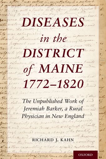 Diseases in the District of Maine 1772 - 1820 book cover