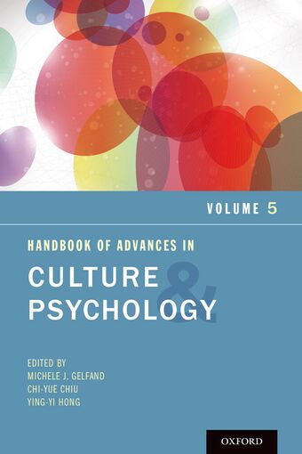 Handbook of Advances in Culture and Psychology Volume 5 book cover