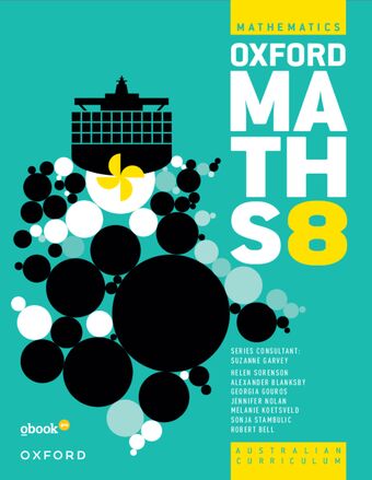 Oxford Maths 8 Student Book+obook pro book cover