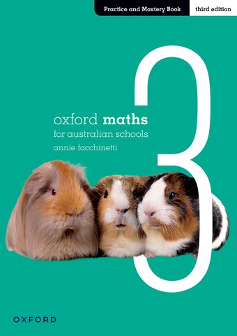 Oxford Maths for Australian Schools Practice and Mastery Book Year 3 book cover