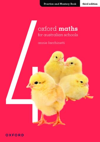 Oxford Maths for Australian Schools Practice and Mastery Book Year 4 book cover