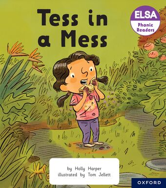 ELSA Phonic Readers Tess in a Mess book cover