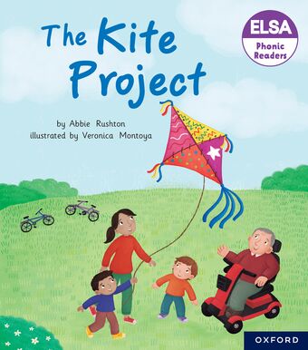ELSA Phonic Readers The Kite Project book cover