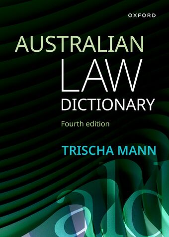 The Australian Law Dictionary book cover