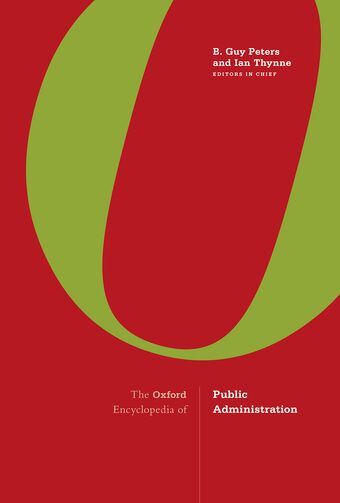 The Oxford Encyclopedia of Public Administration 2-Volume Set book cover