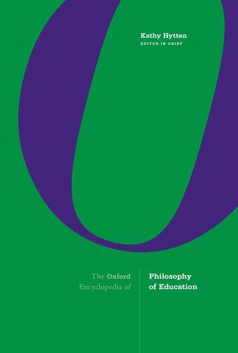 The Oxford Encyclopedia of Philosophy of Education book cover