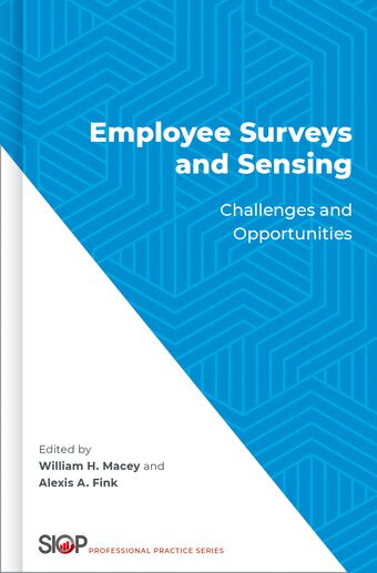 Employee Surveys and Sensing Challenges and Opportunities book cover