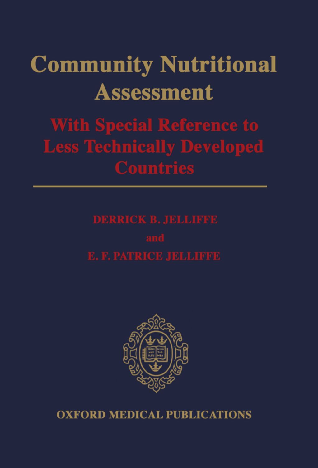 Community Nutritional Assessment book cover