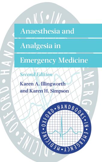 Anaesthesia Analgesia Emergency Medicine book cover