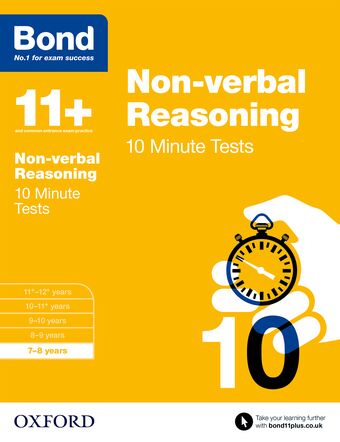 Bond 11 Non Verbal Reasoning 10 Minute Tests 7 to 8 Years book cover
