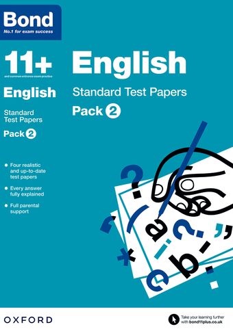 Bond 11 English Standard Test Papers 911 Pack 2 book cover
