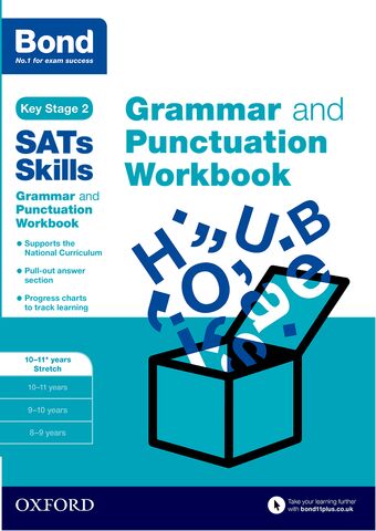 Bond Grammar and Punctuation Workbook 10-11 Years Stretch book cover