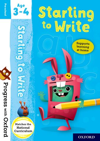 Progress with Oxford Starting to Write Age 3-4 book cover
