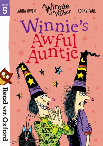 Read with Oxford: Stage 5: Winnie and Wilbur: Winnie's Awful Auntie book cover