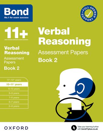Bond 11+ Verbal Reasoning Assessment Papers 10-11 Years Book 2 book cover