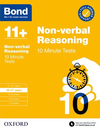 Bond 10 Minute Tests: Non-verbal Reasoning 10-11+ book cover