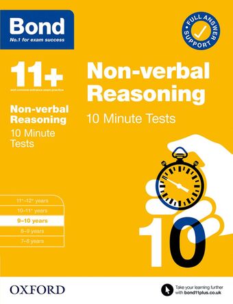 Bond 10 Minute Tests: Non-verbal Reasoning 9-10 book cover