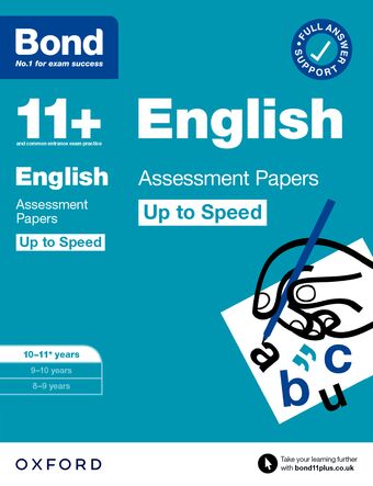Bond English Up to Speed Assessment Papers 10-11yrs book cover