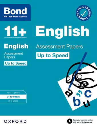 Bond English Up to Speed Assessment Papers 9-10yrs book cover