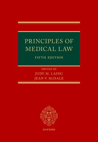 Principles Of Medical Law 5E Cloth book cover
