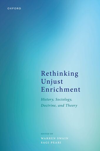 Rethinking Unjust Enrichment History, Sociology, Doctrine, and Theory book cover