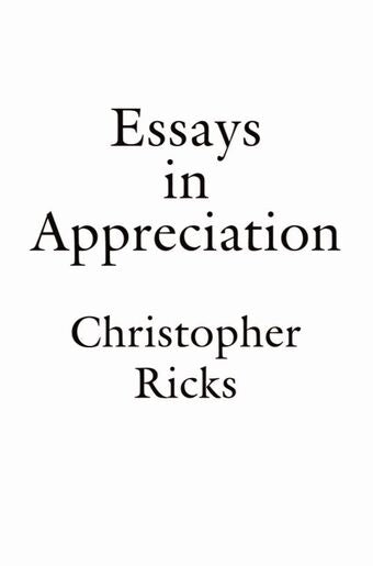 Essays in Appreciation book cover