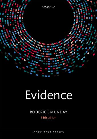 Evidence book cover