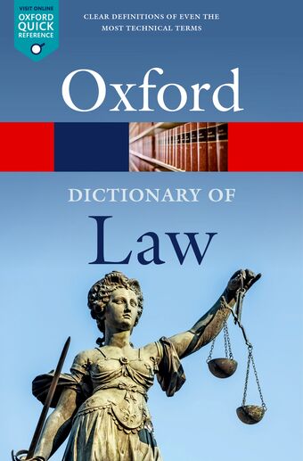 A Dictionary of Law book cover