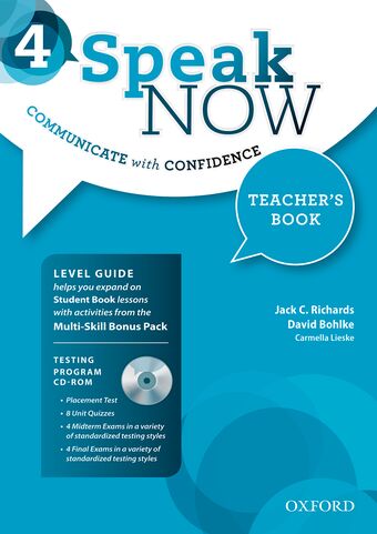 Speak Now 4 Teacher Book with Testing CD-ROM book cover