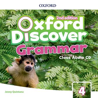 Oxford Discover Level 4 Grammar Class Audio CDs book cover