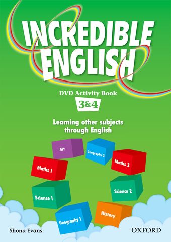 Incredible English 3 DVD Activity Book (3 & 4) book cover