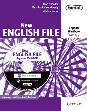 New English File Beginner Workbook with Answers and Multirom Pack book cover