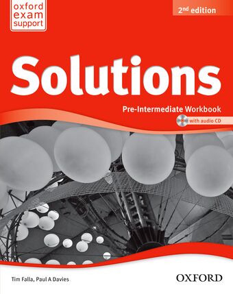 Solutions Pre-Intermediate Workbook and Audio CD Pack book cover