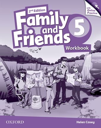 Family and Friends 5 Workbook & Online Skills Practice Pack book cover