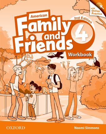 American Family and Friends 4 Workbook with Online Practice Pack book cover