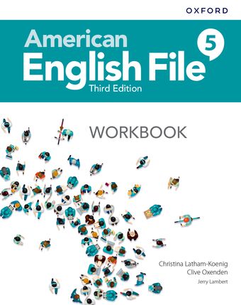 American English File Level 5 Workbook book cover