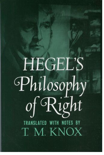 Hegel's Philosophy of Right book cover
