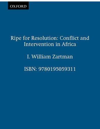 Ripe for Resolution book cover