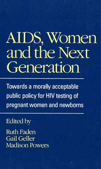 AIDS, Women and the Next Generation book cover