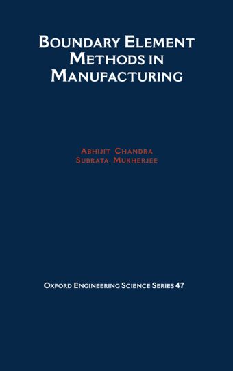 Boundary Element Methods in Manufacturing book cover